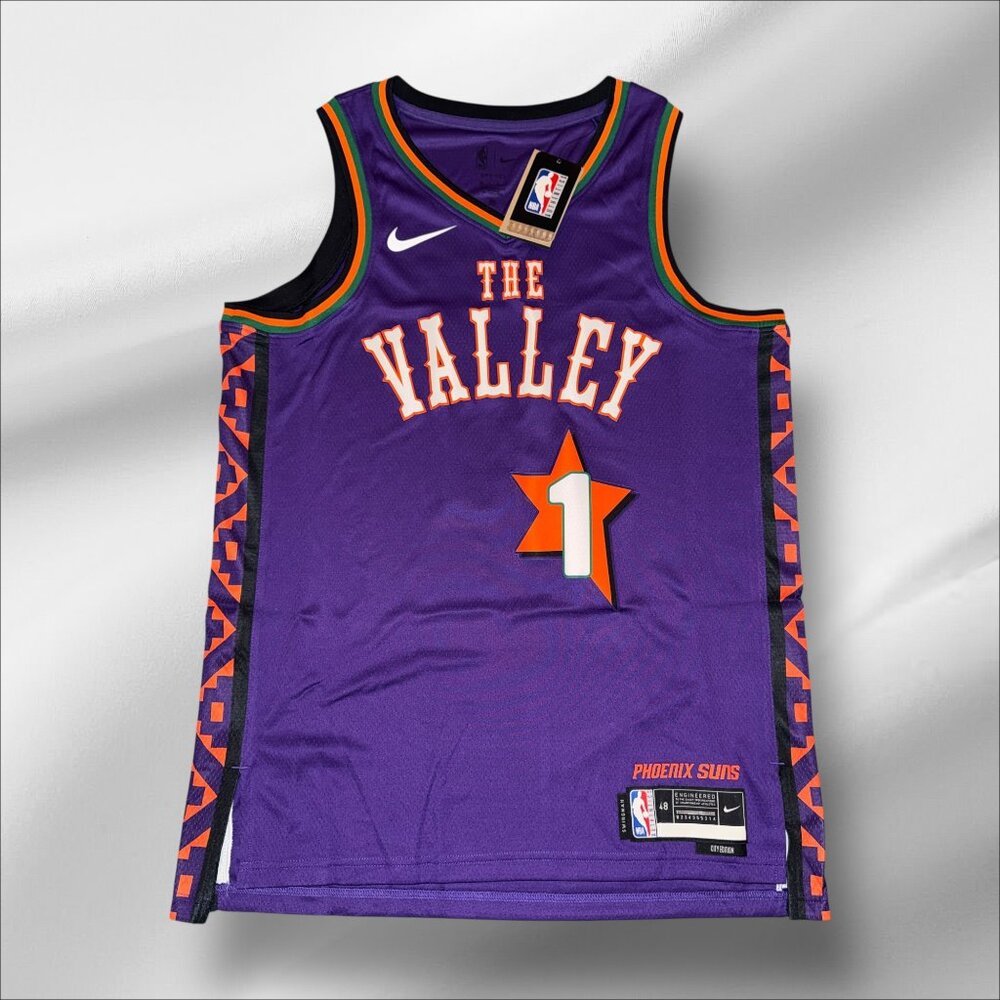 DEVIN BOOKER PHOENIX SUNS PURPLE NIKE SWINGMAN JERSEY BRAND NEW